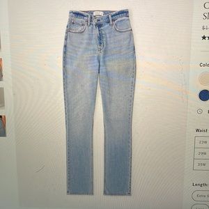 Abercrombie & Fitch curve love: The 90’s slim straight ultra high rise